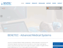 Tablet Screenshot of benetecmed.com